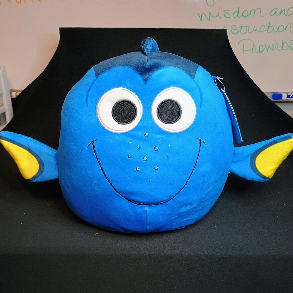 Disney Squishmallows Dory Small Blue Finding Nemo Plush Stuffed Toy Soft Fish